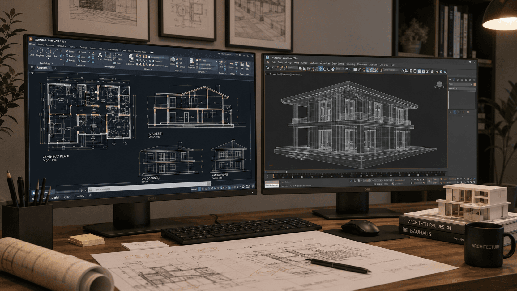 AutoCAD DWG dosyasından 3ds Max import süreci