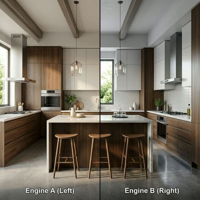 Corona Render vs V-Ray: Mimari Çizimler İçin Hangisi Daha İyi? (2026 Karşılaştırması) Konulu Mimari Render Blog Makalesi