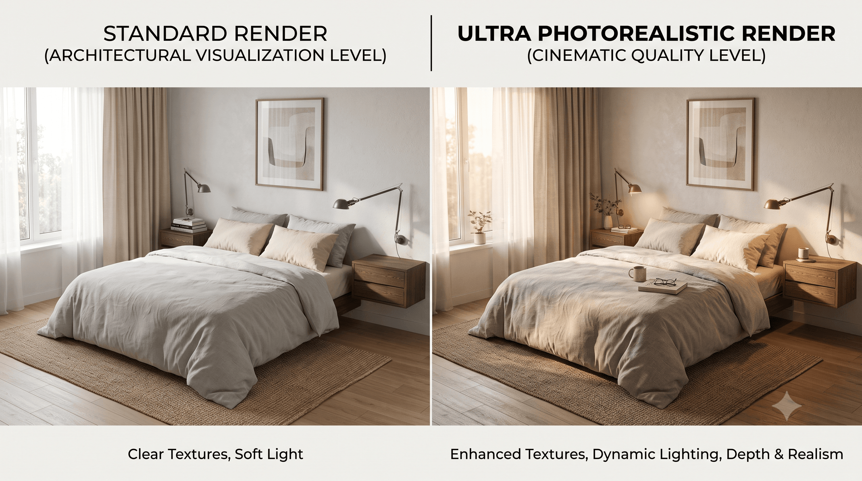 iç mekan render maksimum fotogerçekçi kalite örneği