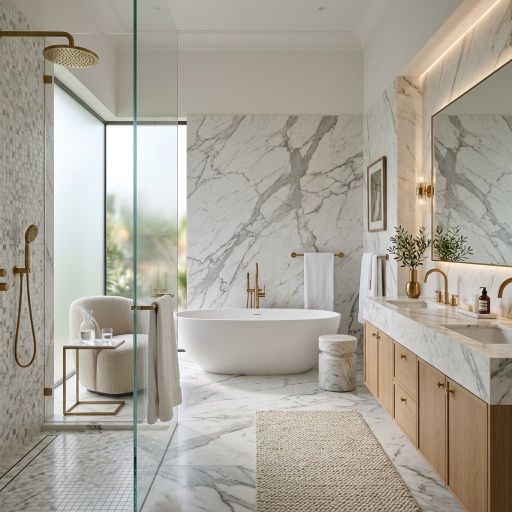 Lüks Villa Banyo İç Mekan Tasarımı