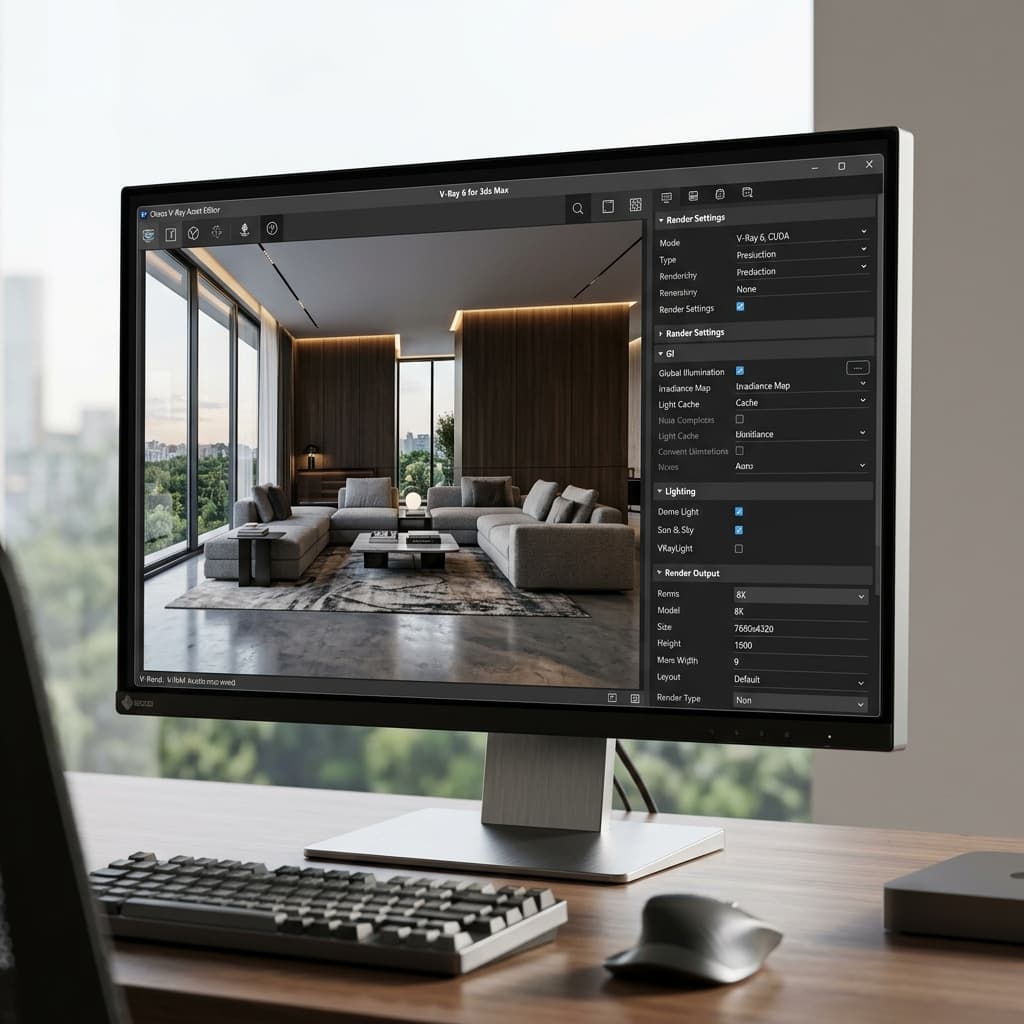 V-Ray Render Ayarları: Kusursuz Mimari Görselleştirme Rehberi - Mimari Render Blog Makalesi