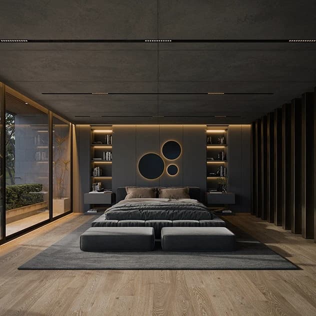 Lüks Yatak Odası - Kaliteli Render Mimari Görselleştirme