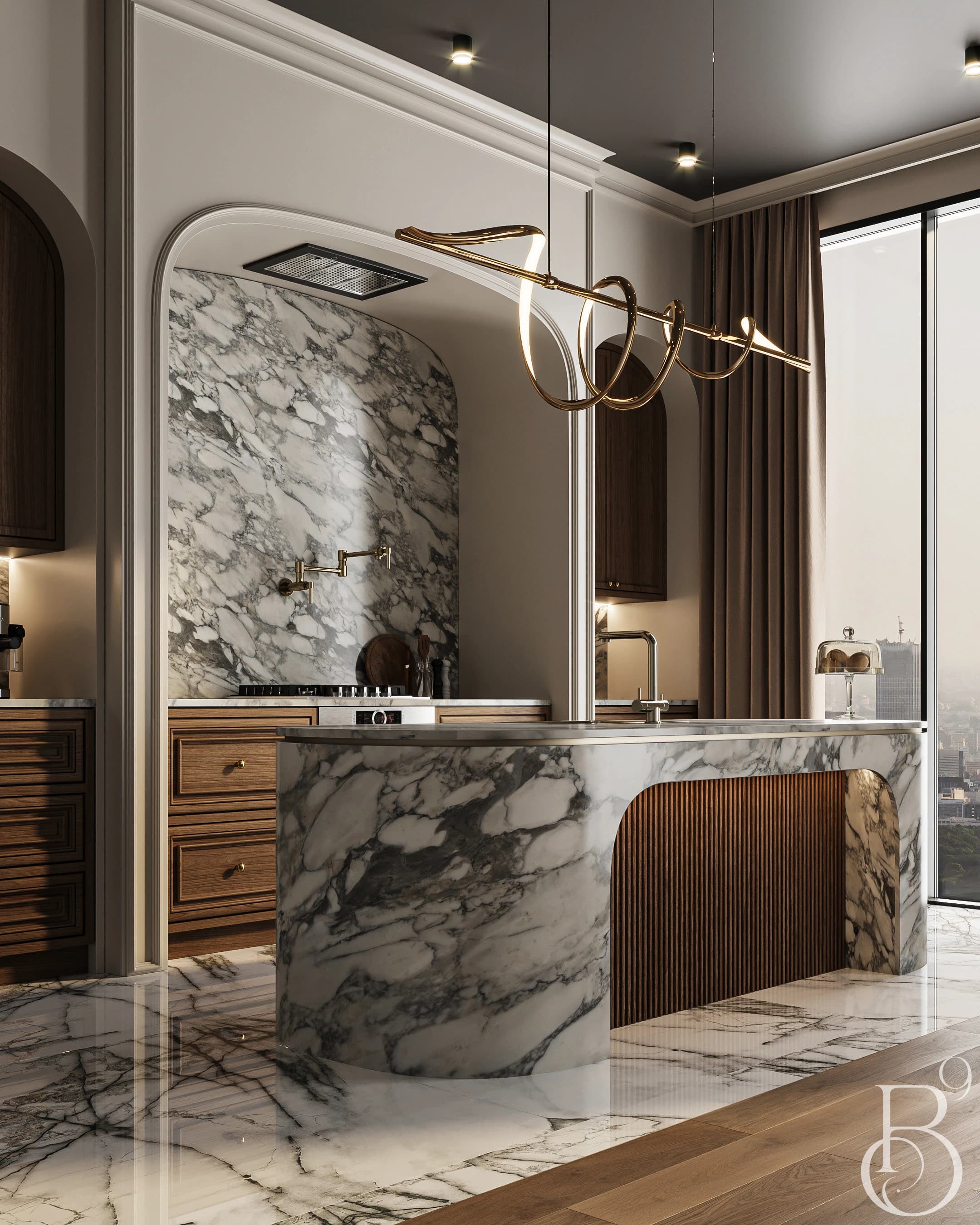 Kitchen Interior — Controlled Balance