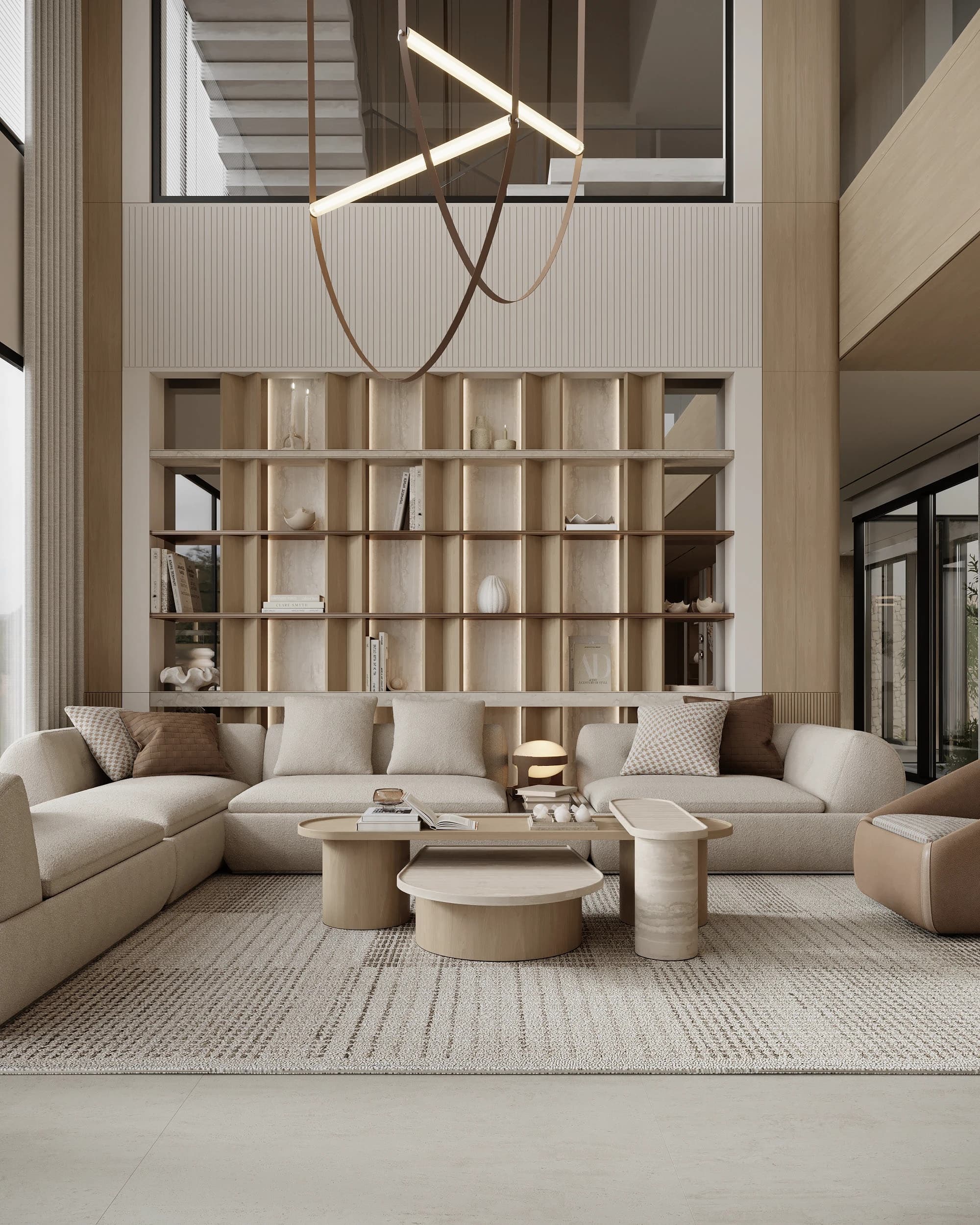 Loft Daire İçmekan Tasarımı - Kaliteli Render Mimari Görselleştirme