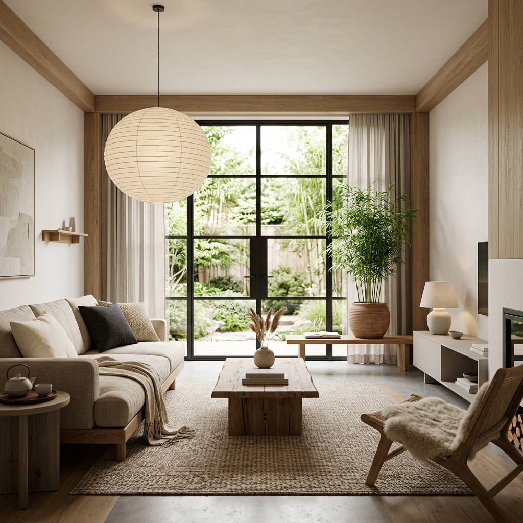 Japandi Interior Design Nedir? Hibrit Dekorasyonun Yükselişi Konulu Mimari Render Blog Makalesi